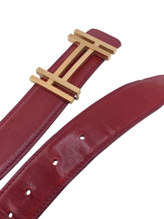 Hermes Au Carre Belt Red main image 6